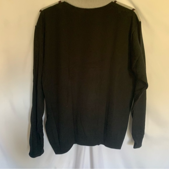 Peletti Men's Windowpane Design Sweater - Picture 5 of 7